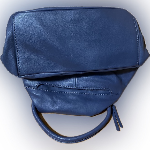HOBO Leather Satchel Purse Bag New Condition Sage Blue Color - Picture 6 of 9